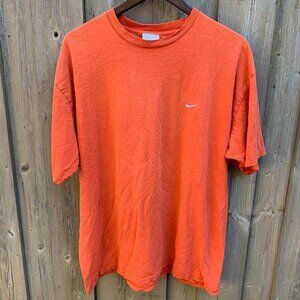 Vintage Nike Essential Check Swoosh XL Orange